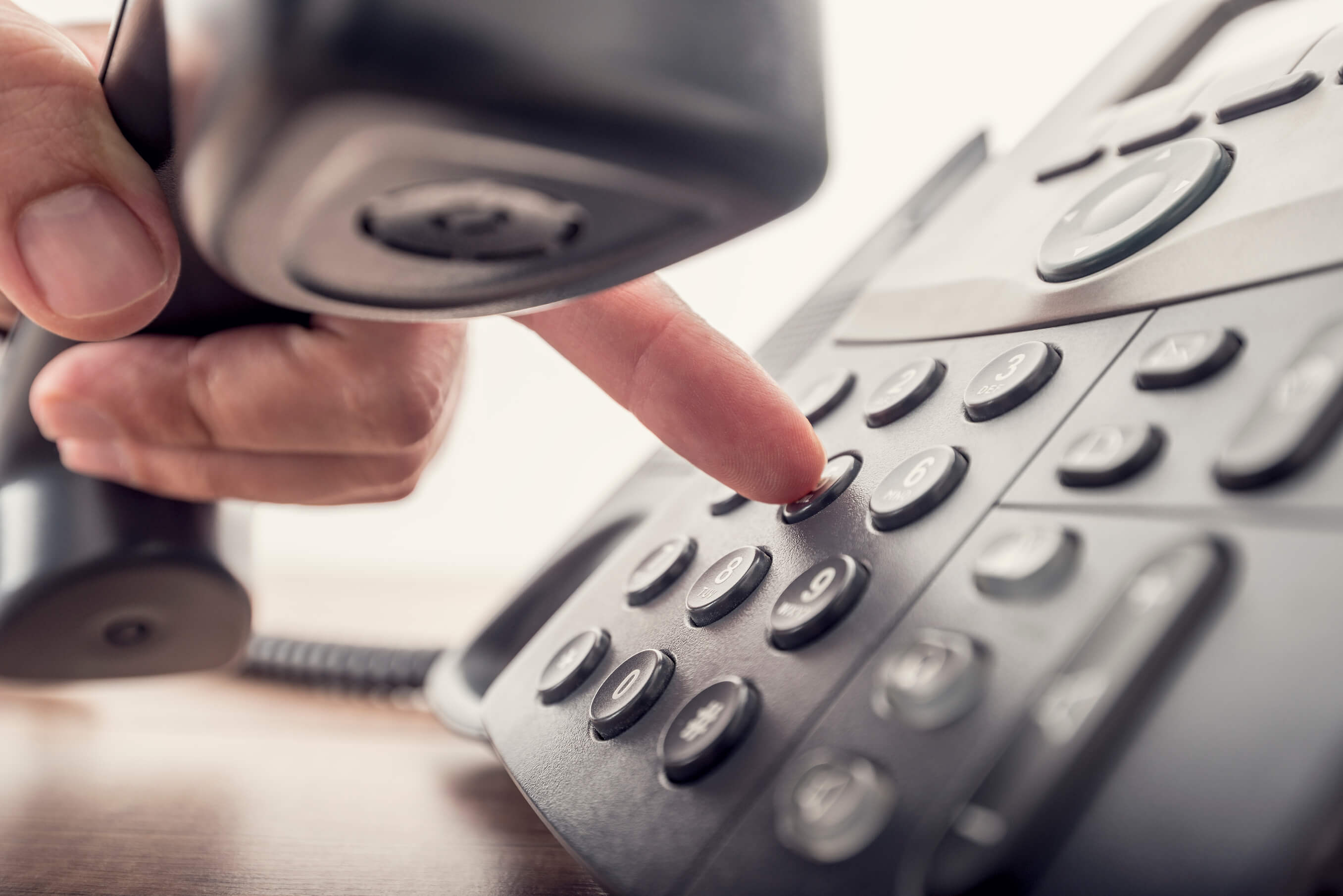 dialing on a phone