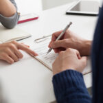 signing papers