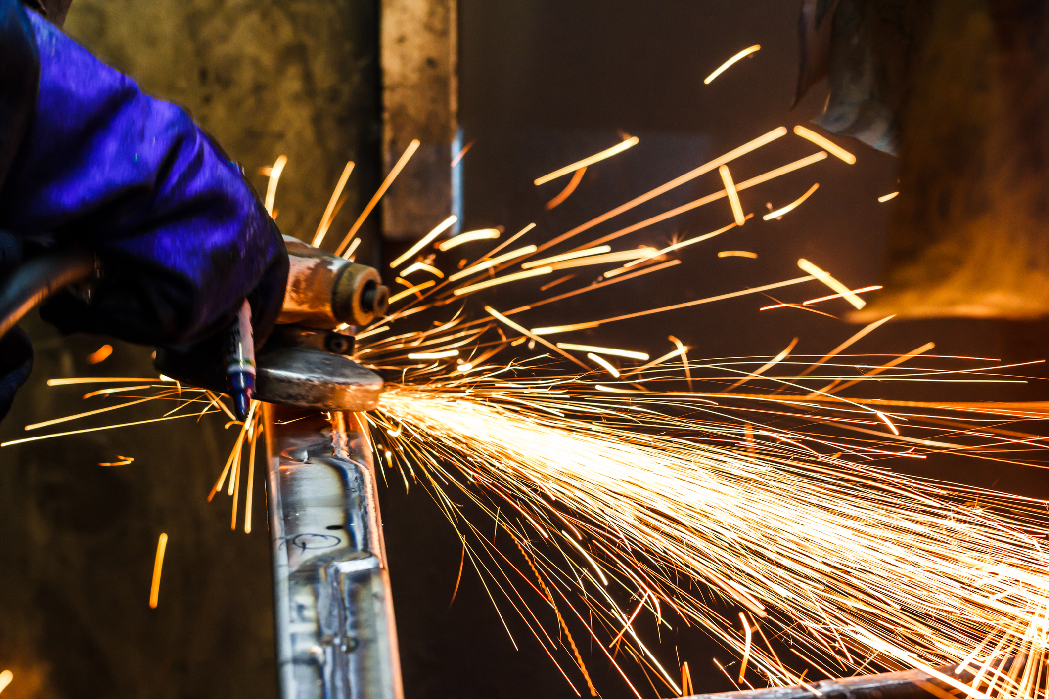 grinding machine sparks