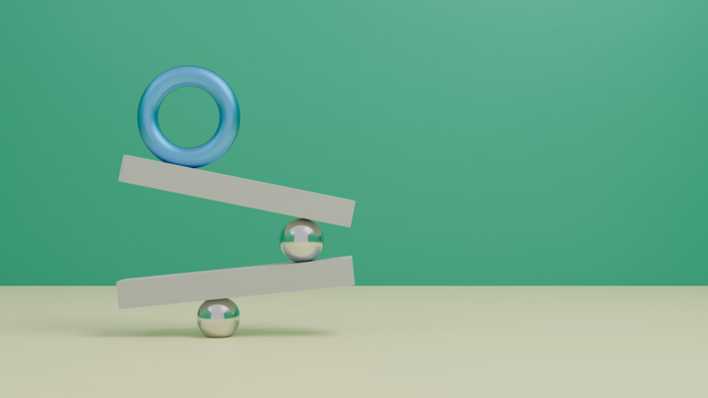 balance concept sculpture