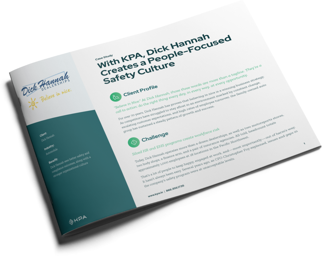 Case Study With KPA Dick Hanna Creates a People-Focused Safety Culture