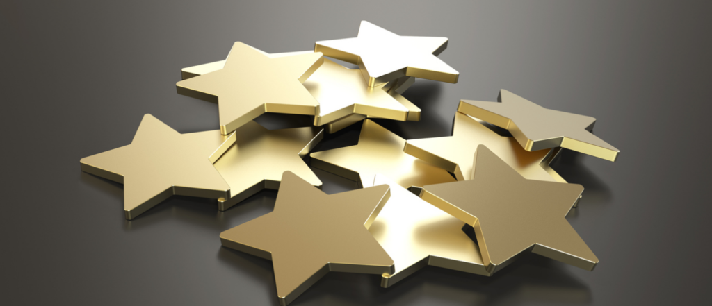 pile of gold stars