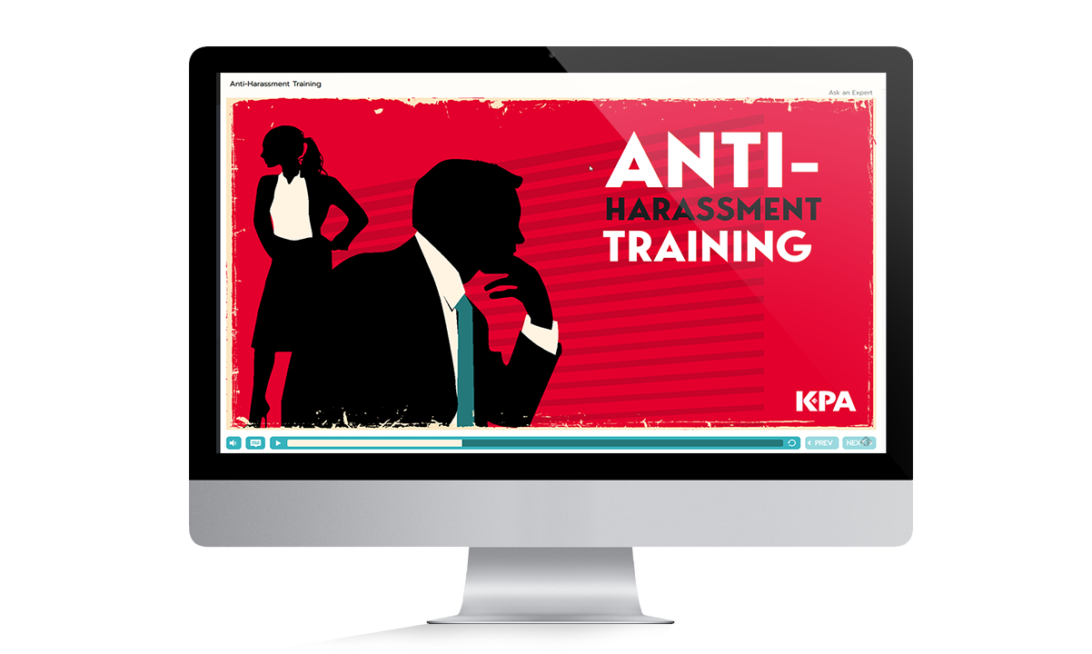 kpa harassment image overlaid into a monitor