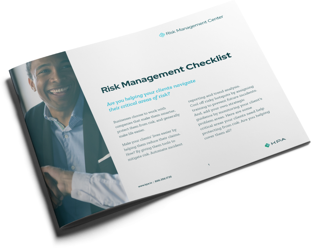 risk management checklist cover