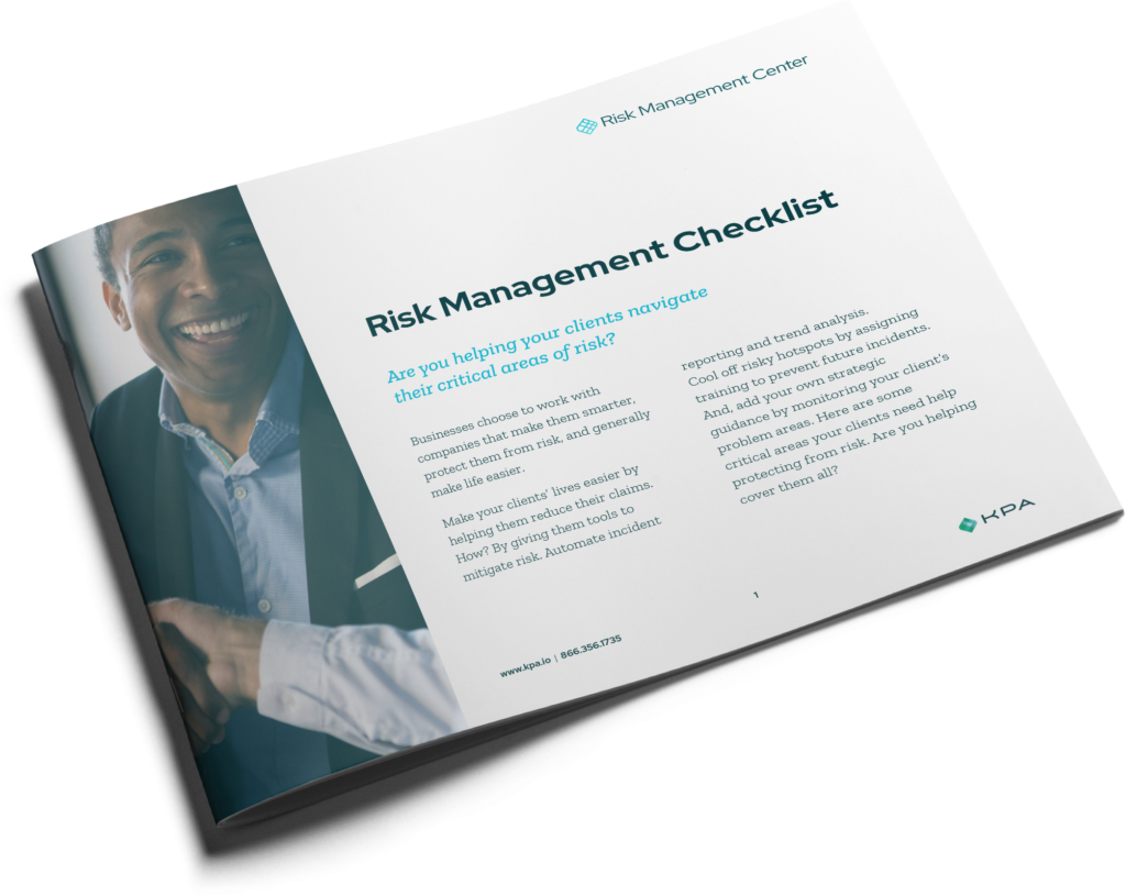 risk management checklist cover