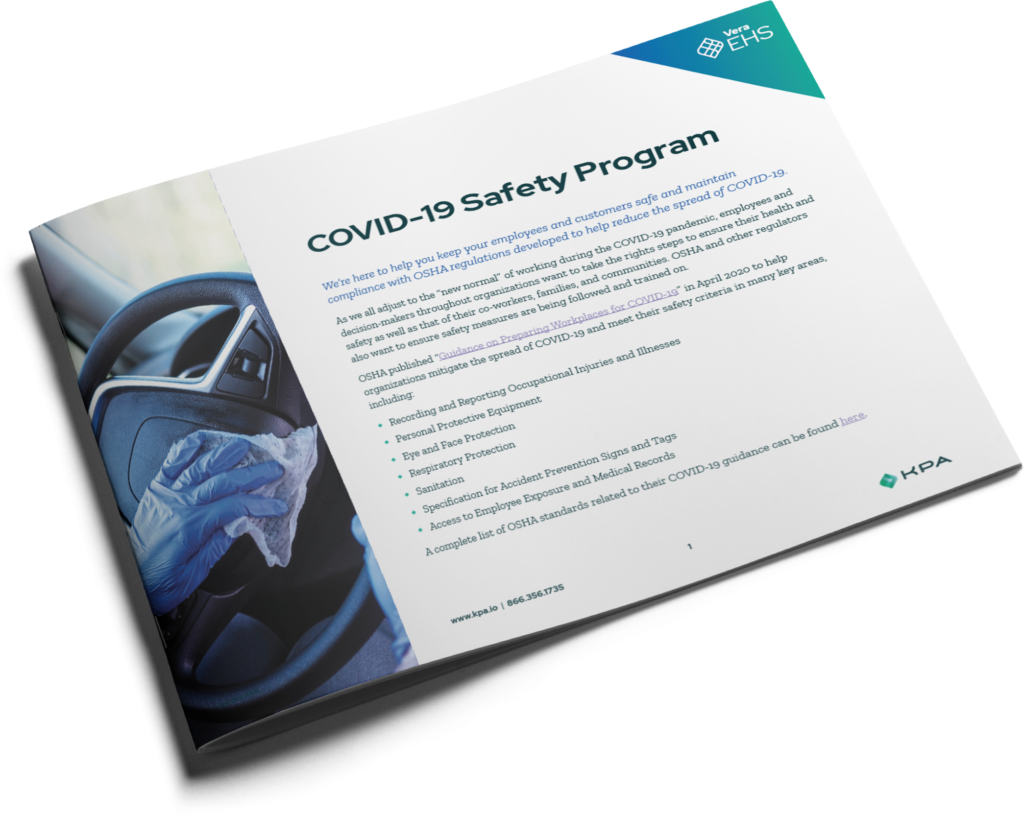 COVID-19 Safety Program Datasheet Cover Thumbnail