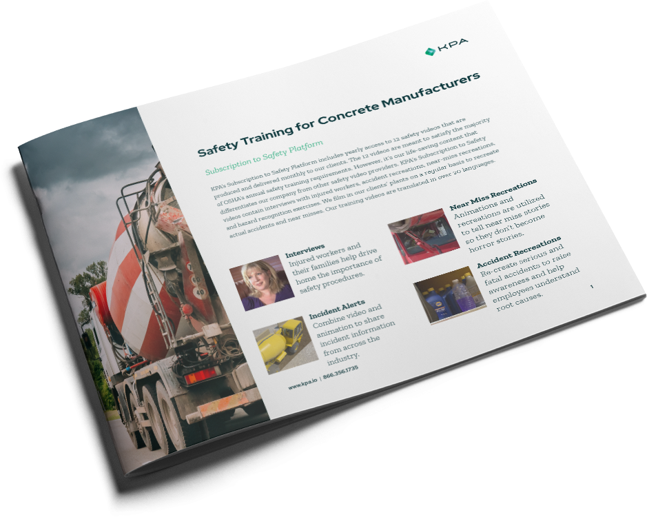 Concrete Subscription to Safety Platform Data sheet Cover