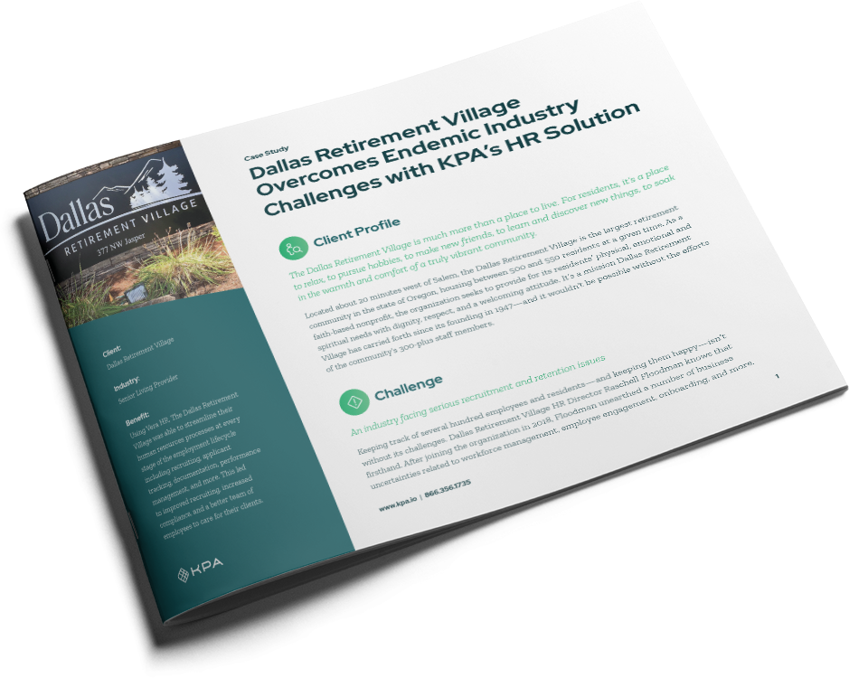 KPA Case Study Dallas Retirement Village Cover