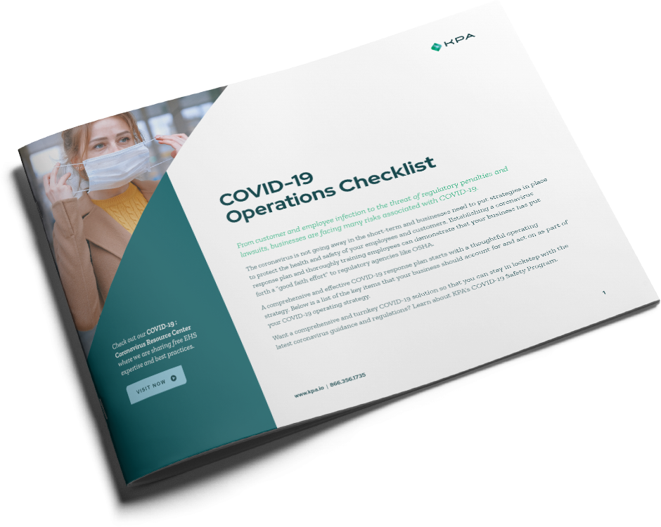 Covid-19 Operations Checklist Cover