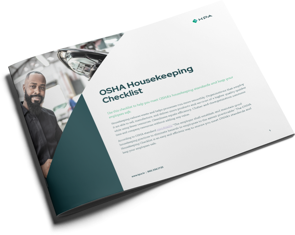 KPA - Dealership OSHA Housekeeping Checklist Cover