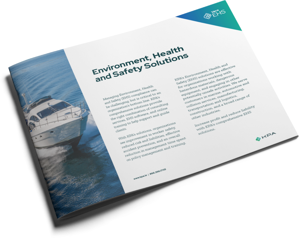 KPA - Vera EHS for Marine Dealers Datasheet Cover