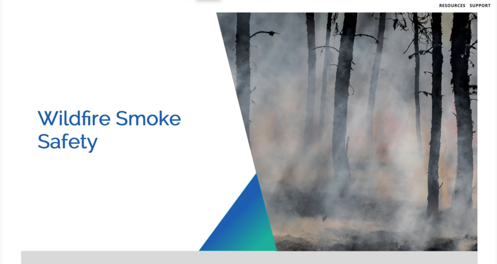 Video - Wildfire Smoke Safety Course Screen Shot